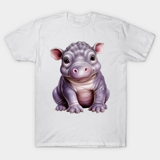 Baby Hippo T-Shirt by Chromatic Fusion Studio